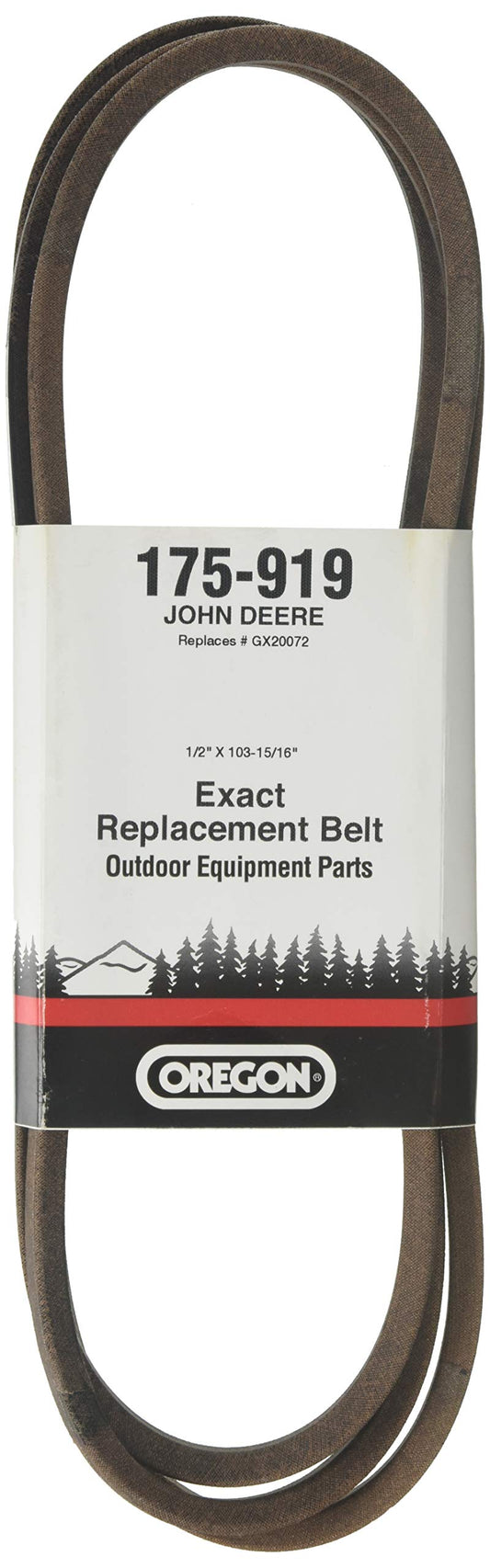 Oregon Belt 175-919 Replaces John Deere UC32283, GX20072, GY20570